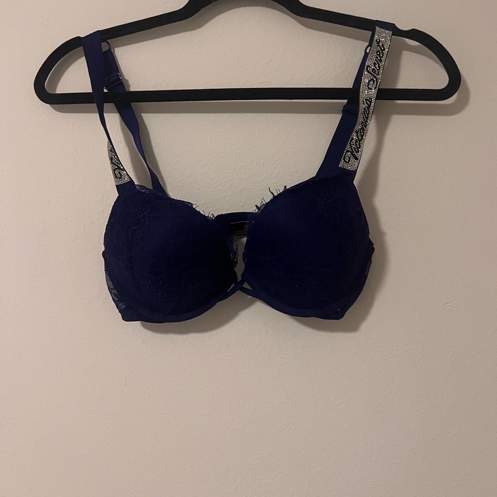 Victoria's Secret Deep Blue Lace Bra